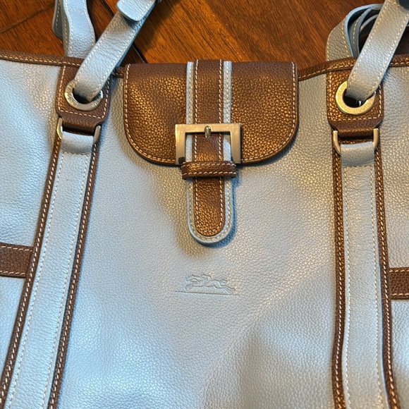 VTG Longchamp Leather Handbag - Picture 4 of 12
